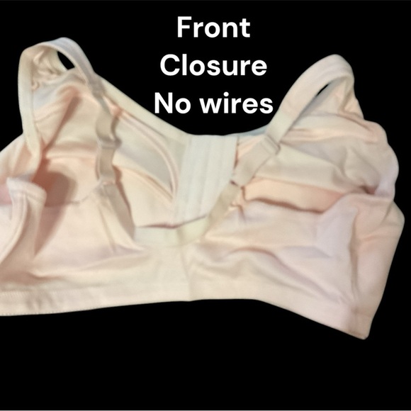 42DDD COMFORT CHOICE BRA, 8 HOOK FRONT CLOSURE NO WIRES - Picture 2 of 4